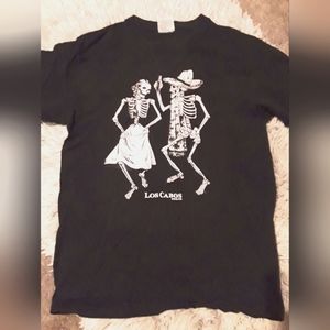 Mens T-Shirt Sz Small Halloween Los Cabos Mexico